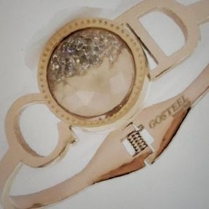 LAST ONE! Rose Gold "GOD" Stainless Steel Cuff Bracelet